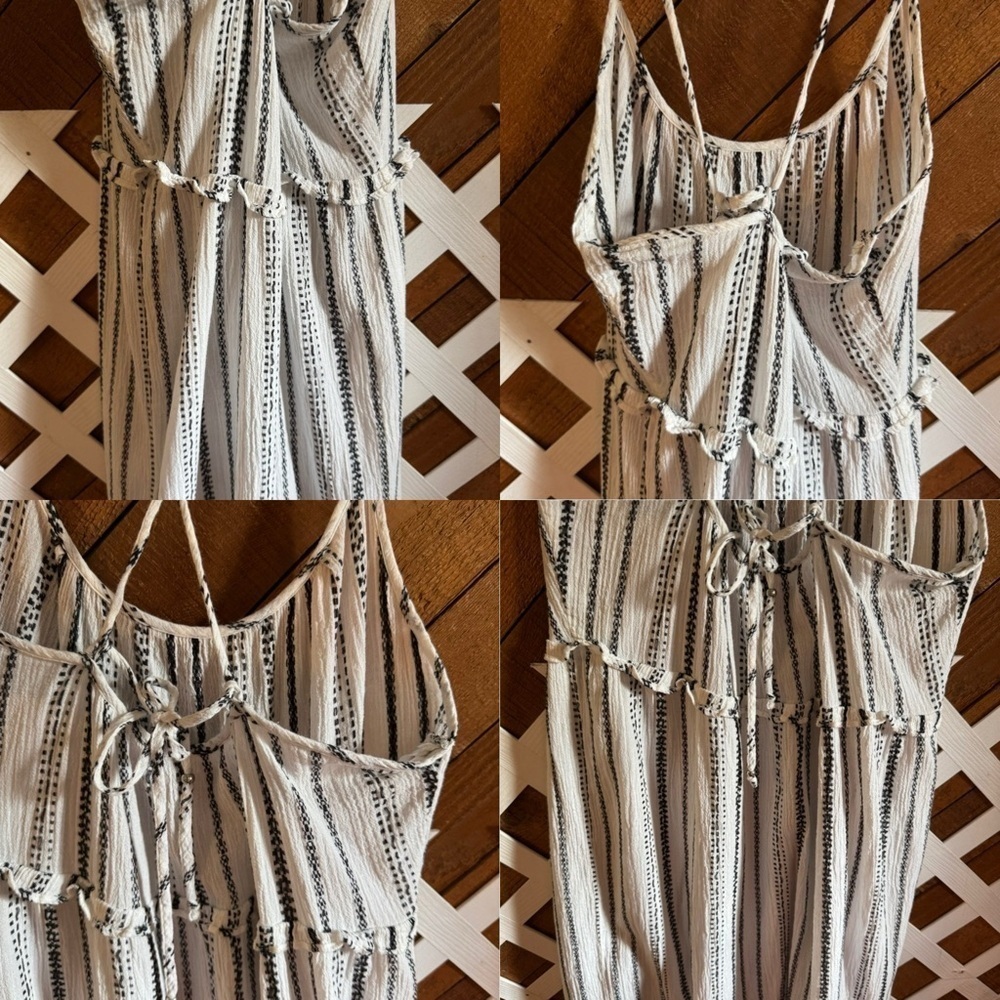 Veronica Beard striped Ayesha white/black midi dress size M - Picture 6 of 16